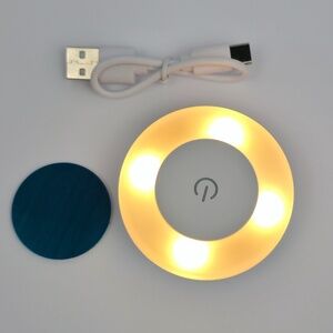 LED Rechargeable Touch Night Light USB-C 3 Color Modes Magnetic Wall Lamp